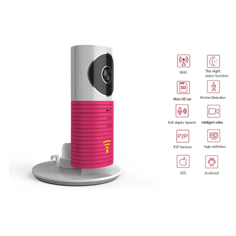 720P intelligent chien Home Security Wireless Caméra IP infrarouge IR vision de nuit appareil photo
