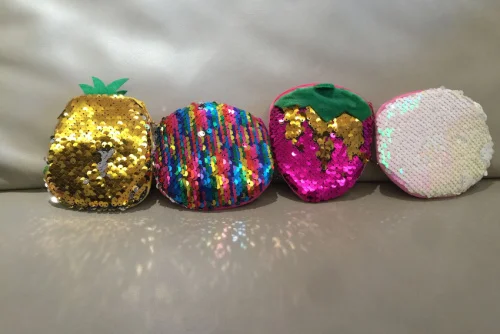 1piece random Красочный плюшевый Кошелек, клубника, ананас и т. Д. Все Фрукты Карманный плюшевый кошелек сумка - Цвет: 1piece random