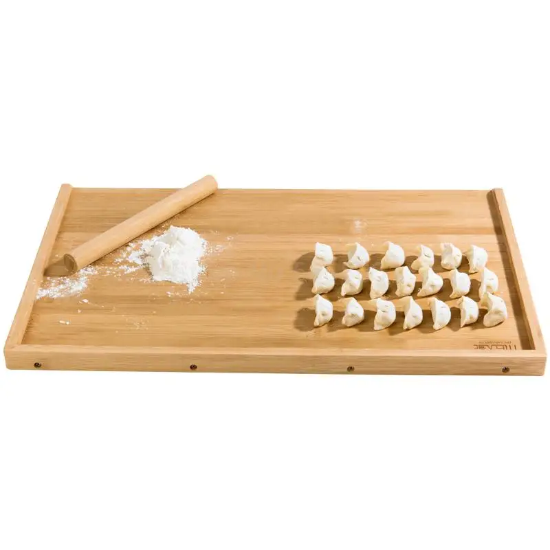 

Household bamboo chopping board rectangular and panel face-to-face cutting board large kneading board is not sticky
