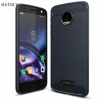 

HATOLY For Capa Motorola Moto Z Case Anti-knock Soft TPU Brushed Rugger Silicon Phone Case Cover For Motorola Moto Z XT1650 5.5"