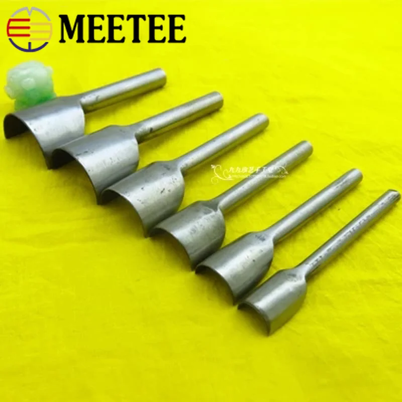 Meetee ручной работы DIY кожа резьба закругленные углы мелкий c образный фаска