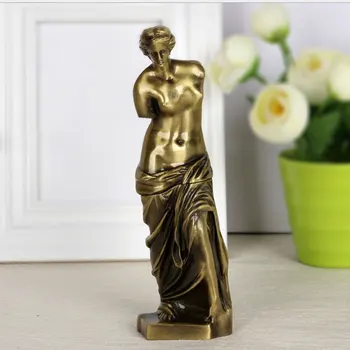 

7 Inch 3D Metal Venus de Milo Greek Replica Statue Collectible Art Figurine Figure Sculpture Home Decro Crafts 3 Color