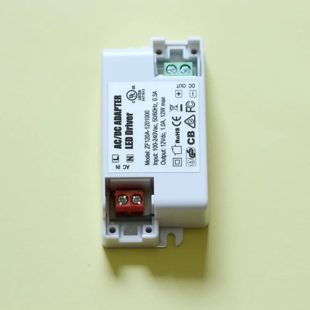 Бесплатная доставка 100 шт./лот постоянное напряжение 12V1A 12 Вт UL CE GS SAA CB