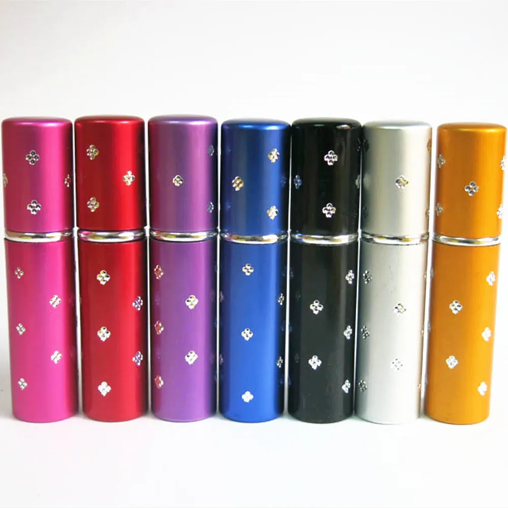 

24 x 5ml Travel Mini Container Aluminum Refillable Perfume Spray Bottle Empty Cosmetic Containers Perfume Bottle