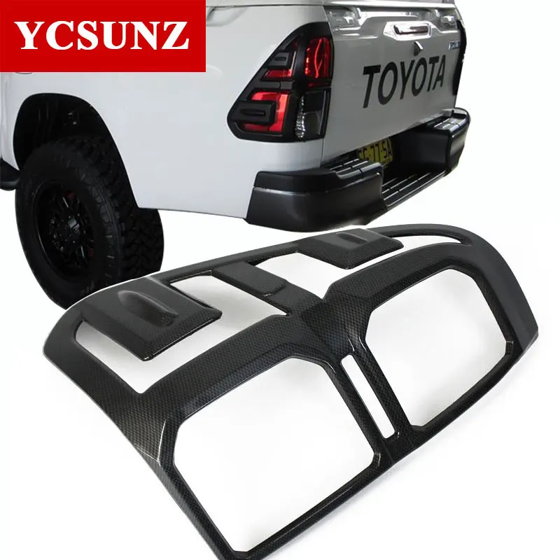 2016 2017 carbon fiber For Toyota Hilux 2016 Accessories rear Light