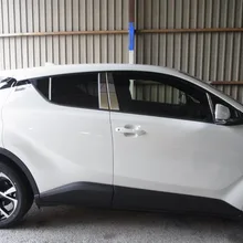 SUS304 оконная стойка из нержавеющей стали Garnish формовочная Накладка для Toyota C-HR CHR