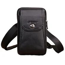 Модные Для мужчин, из натуральной кожи, сумка-почтальонка Милая поясная сумка ячейка/мобильный телефон Карманный Кошелек для монет кошелек на пояс Сумка Телефон кошельки