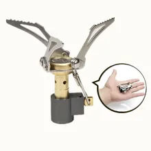 Hot 45g Ultra-light Mini camping gas stove outdoor portable Folding pocket picnic cooking stove 3000W butane Stove burner