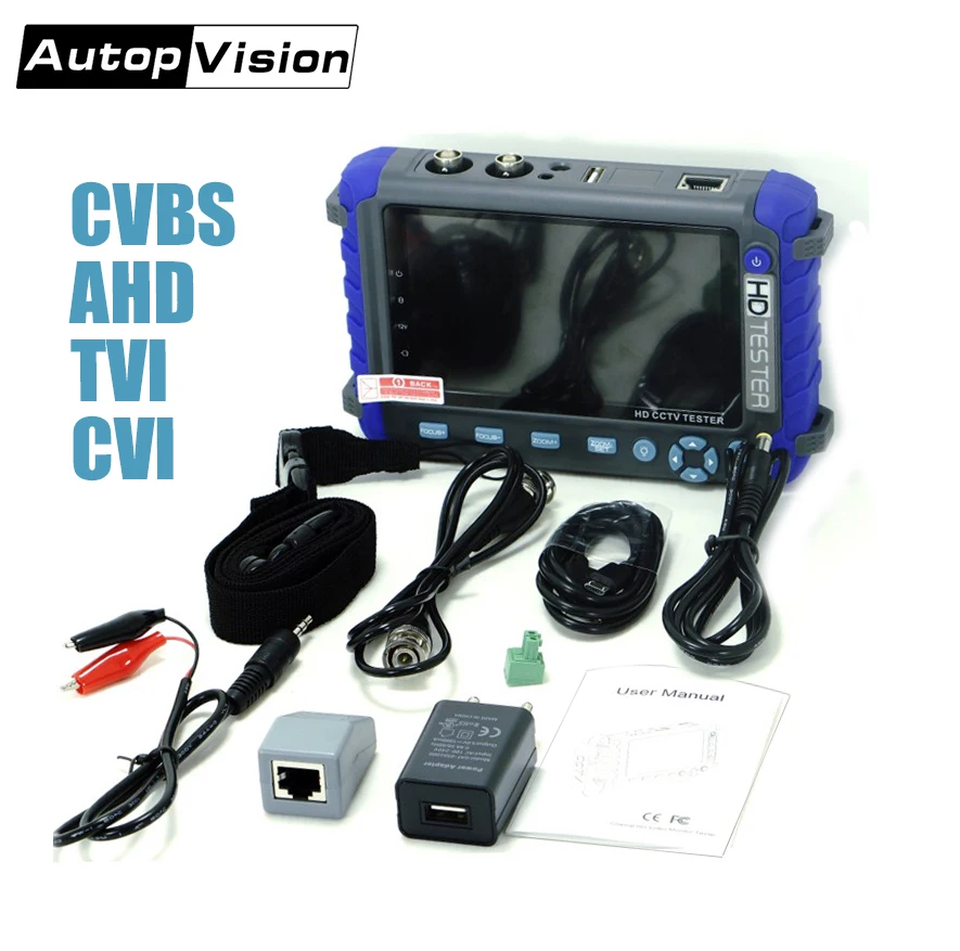 IV8C CCTV camera monitor Professional CCTV testing tool 5 Inch display 8MP AHD TVI 8MP CVI CVBS CCT - 32949787457
