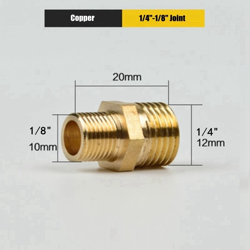 10 шт./лот 1/8-1 1/2 дюйма Медь различных Dia переходной патрубок обе стороны наружная резьба прямо через совместные соска nuoNuoWell