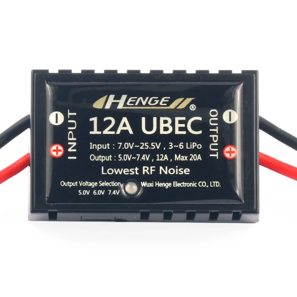 HENGE 12A UBEC переключатель режима BEC стабилизатор напряжения выход 5V/6V/7 4 V Max 20A вход 3S