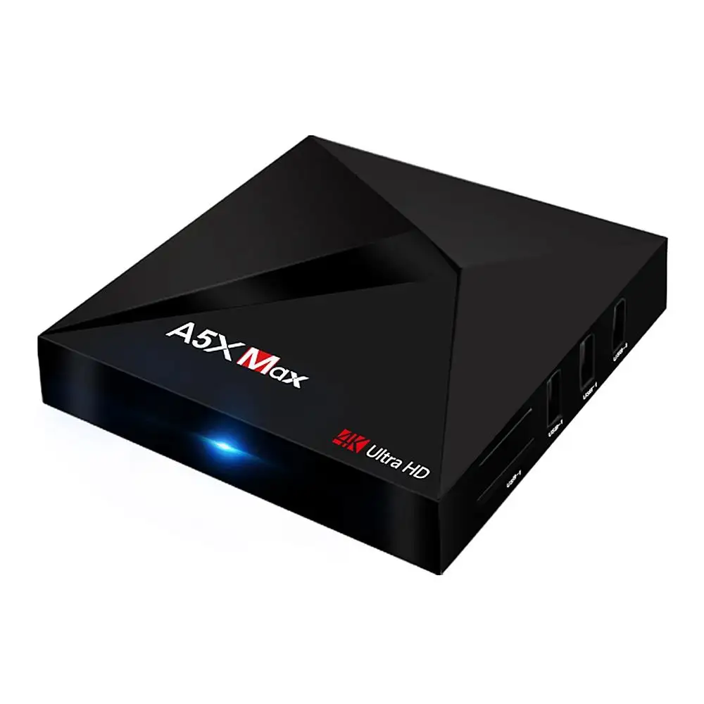 Оригинальный Vorke объемом памяти 4 Гб/32 ГБ Новый A5X MAX Android 9 0 Quad Core RK3328 K ТВ приемник с