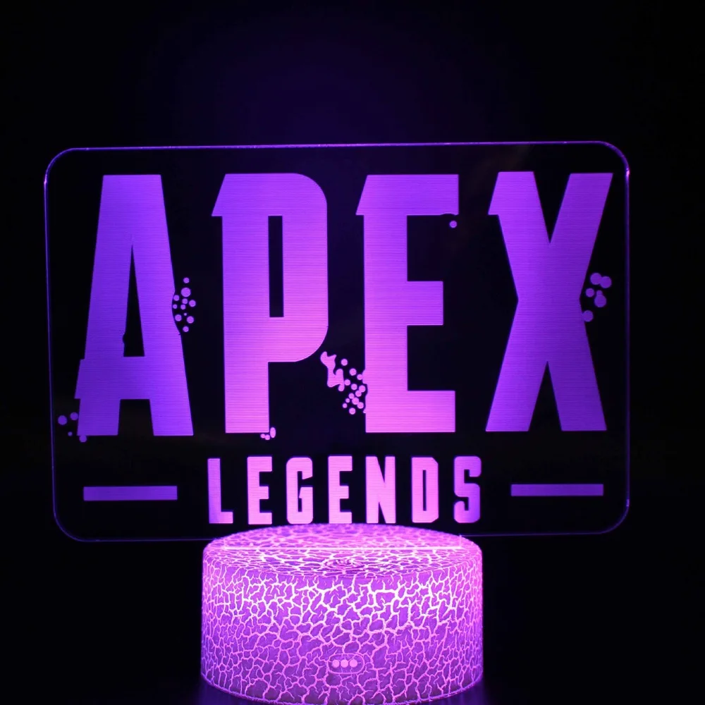 Ребенок светодиодный ночной Светильник APEX легенды эмблема супергероя ночной Светильник для детей Спальня призрак Pathfinder каустической Ищейка светодиодный ночной Светильник