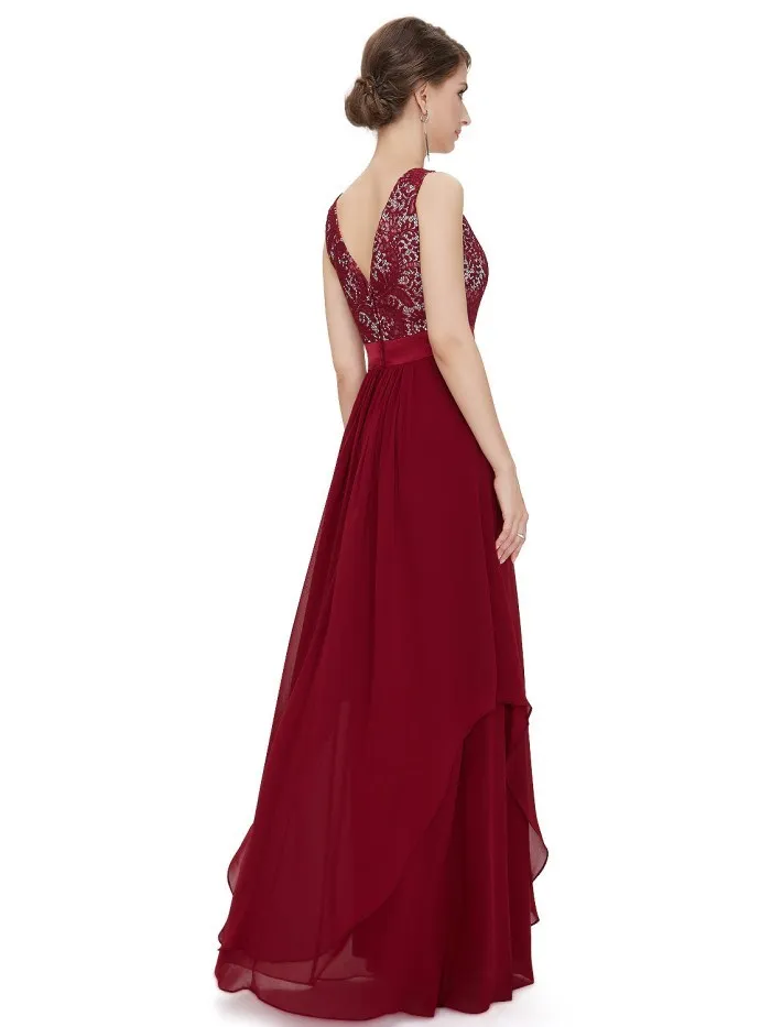 Модное платье на выпускной Шифоновые свадебное вечернее платья с кружевными украшениями Большой выбор цвета Платье на вечеринки