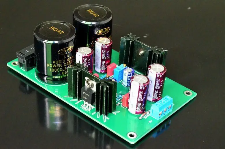 Сборная плата блока питания ZEROZONE LM317 337 с регулировкой подходит для платы