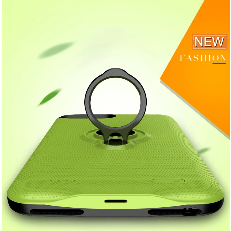 5000/7000mah power case battery charger protector phone Finger ring Smart Support cover for iphone 7 8plus