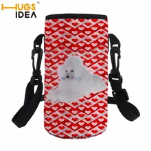 HUGSIDEA Симпатичные чашка для собак рукавом Чехол сумка Неопреновая бутылка для воды Чехол Держатель носителей пользовательского вам нравится образ мешок бутылки
