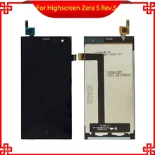 4.5 “Para Highscreen Zera S Rev. S 5 PÇS/LOTE Lcd Full Screen Display Toque Digitador Assembléia