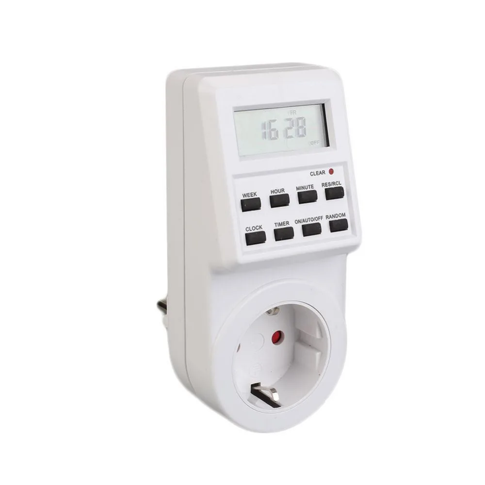 Cewaal Hot sale safe Digital EU Plug In Programable Timer Timing On/Off