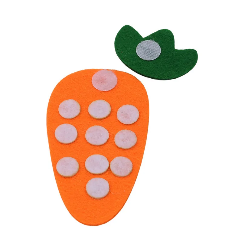 Kids 1-10 Montessori Educational Toys for children Handmade DIY Math Toys Kindergarten Carrot Teaching Aids