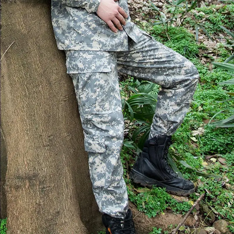

2017 Outdoor Ankle Military Camouflage Multi pocket commando Cargo Sport Multi Pocket tactics Tactical Camping Hiking Pants men