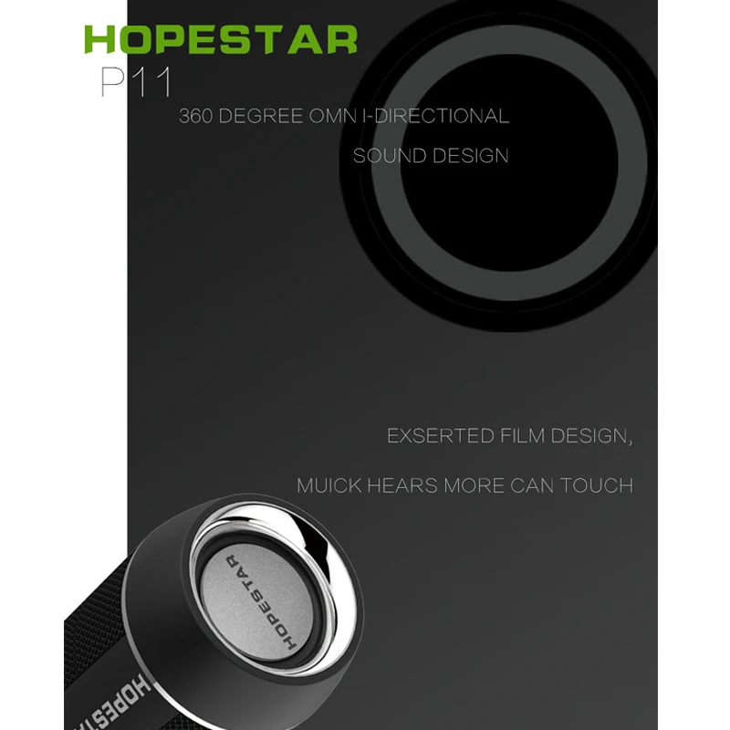 HOPESTAR P11 водонепроницаемый Bluetooth динамик открытый велосипедный портативный сабвуфер FM беспроводной динамик s Powerbank светодиодный светильник крепление для велосипеда