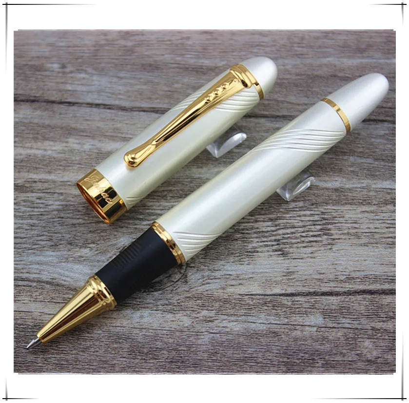 

Jinhao X450 Metal Rollerball Pen Luxury 0.7MM Nib Gold Clip caneta School Office Supplies Stationery Freebies Pen Pouch