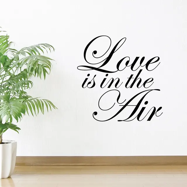 love is in the air wall decals home love wall stickers quotes living