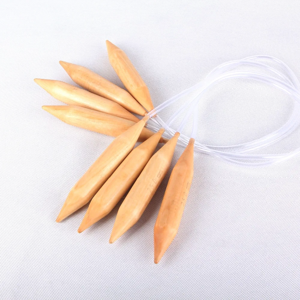 Бамбуковая круглая вязальная игла крючок для вязания 25 мм 20 15 шерстяной