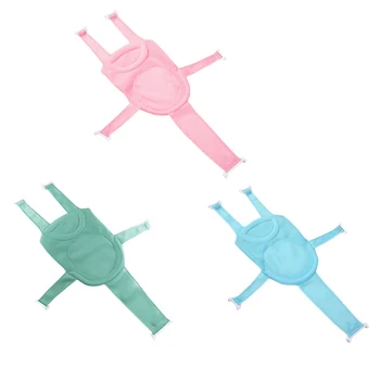 

Baby Adjustable Infant Cross Shaped Slippery Bath Net Antis Kid Bathtub Shower Cradle Bed Seat Net PP And Cotton Home Mat Seat