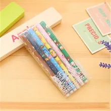 Корейская версия мультфильм ручка свежий и прекрасный ветер гелевая ручка Набор Творческий акварель ручка 6 компл