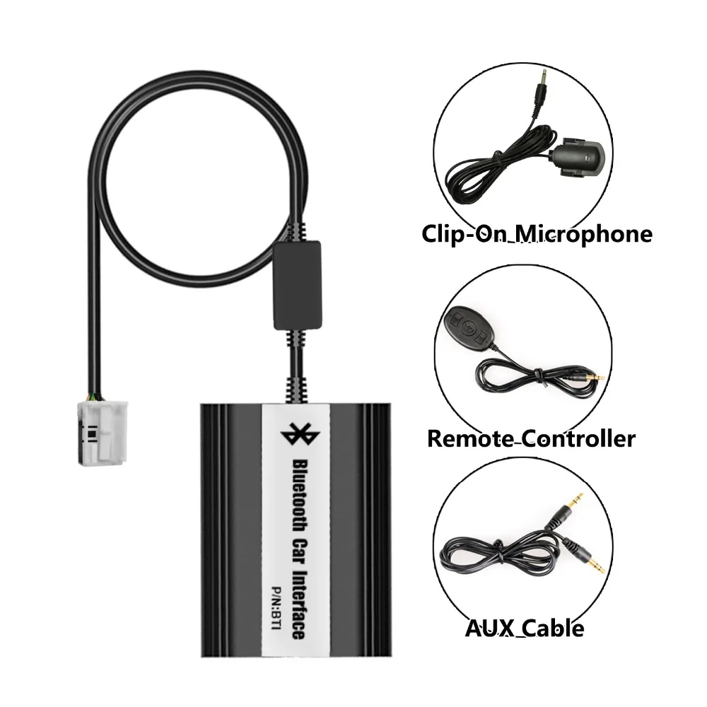 APPS2Car встроенный Автомобильный Bluetooth беспроводной музыкальный адаптер USB AUX Jack для