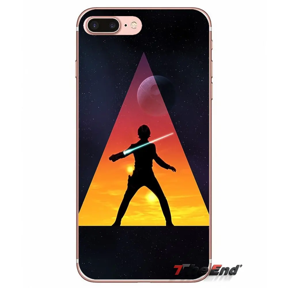 Звездные войны джедай мягкий чехол для мобильного телефона Apple iPhone X 4 4S 5 5S SE 5C 6 6S 7 8