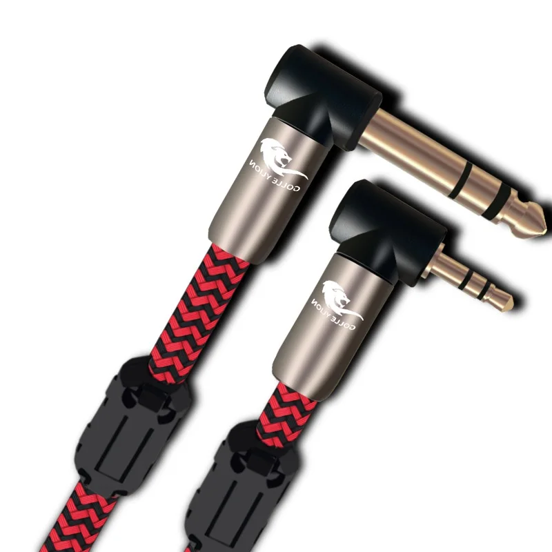 3 5mm Male to 6 35mm 1 4 Male Stereo Audio Cable For iPhone Cellphone Computer Amplifier Mixer Console Headphone 1m 2m 3m 5m