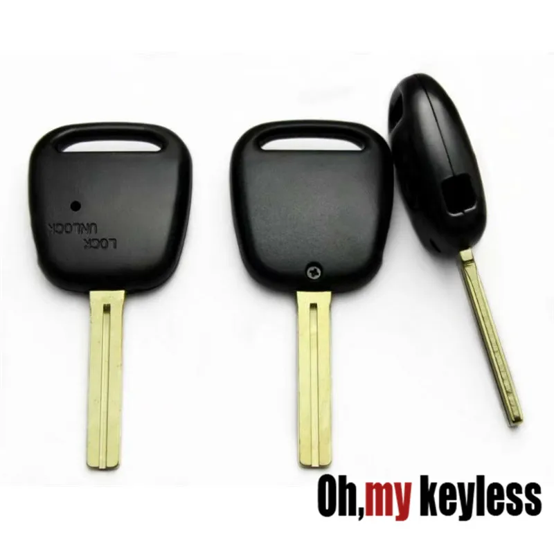 

2pcs/lot Auto entry keyless key shell for toyota entry keyless remote control key fob case 1/2 button on side