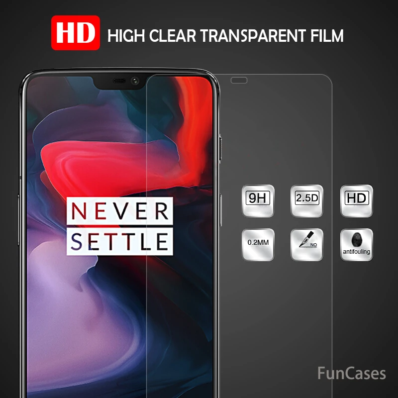 Закаленное стекло для Oneplus 6 Защитная пленка экрана 9 H 2.5D закаленная телефона Oneplus6