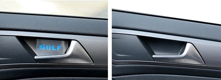 4PCS stainless steel Car interior door bowl handle cover trim for VW Golf 7 MK7