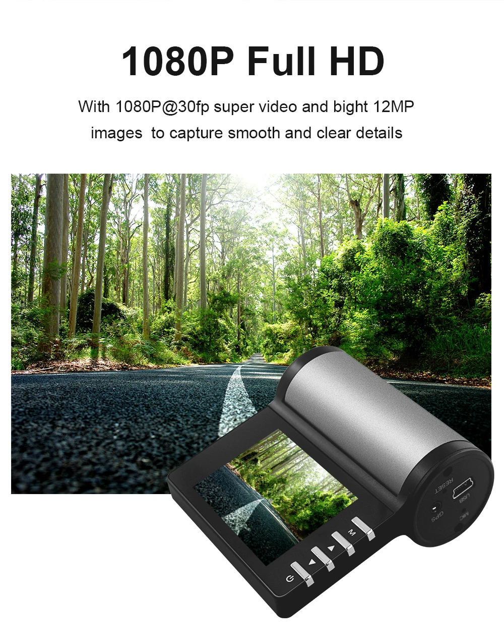 Автомобильный видеорегистратор Wifi Dash camera 1080P gps-навигатор с разрешением Full HD Регистратор Видео Регистратор Автомобильный парковочный монитор ночного видения Dash Cam циклическая запись