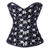 Gothic corset plus size waist training corset korsett for women corselet plus size latex waist cincher espartilho corpete