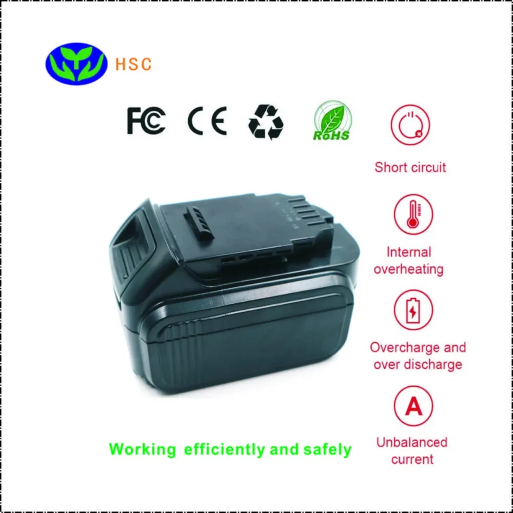 3.0Ah перезаряжаемая батарея DEW18A NiMh батарея 18V Замена для DEWALT DC9096 DE9039 DW9095 батарейный блок 18V