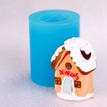 

Christmas Snow House silicone DIY handmade soap candle cake decorating mold