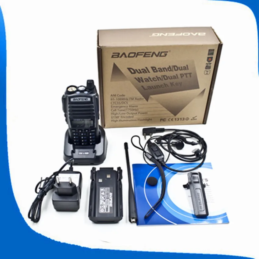 

BAOFENG New Dual Band UV-82 Amateur Handheld Two Way Radio UV 82 UHF/VHF 128 Channels FM Ham walkie talkie Transceiver Earpiece