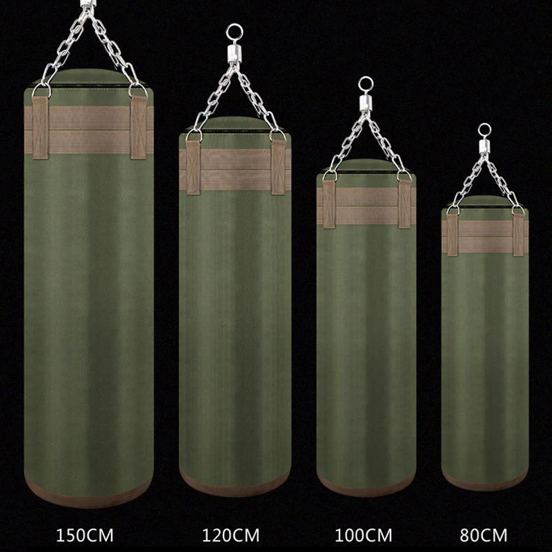 Детская одежда на рост 80, 100/120 см Армейский зеленый боксерская груша крюк висит мешок с песком на холст утолщенной удар Обучение Фитнес спортивные пустой бокс сумки