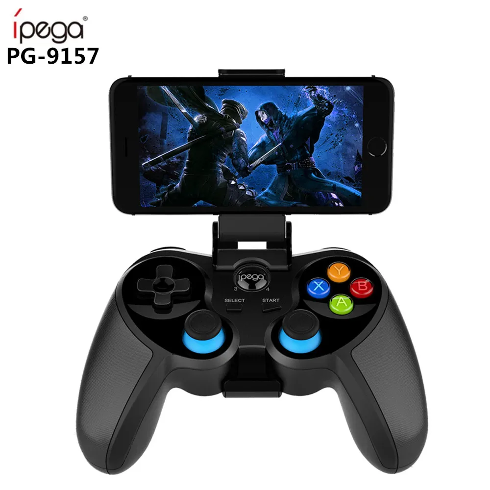 

IPEGA PG-9157 Wireless Bluetooth Gamepad Controller Flexible Joystick With Phone Holder For Android IOS PC TV Box
