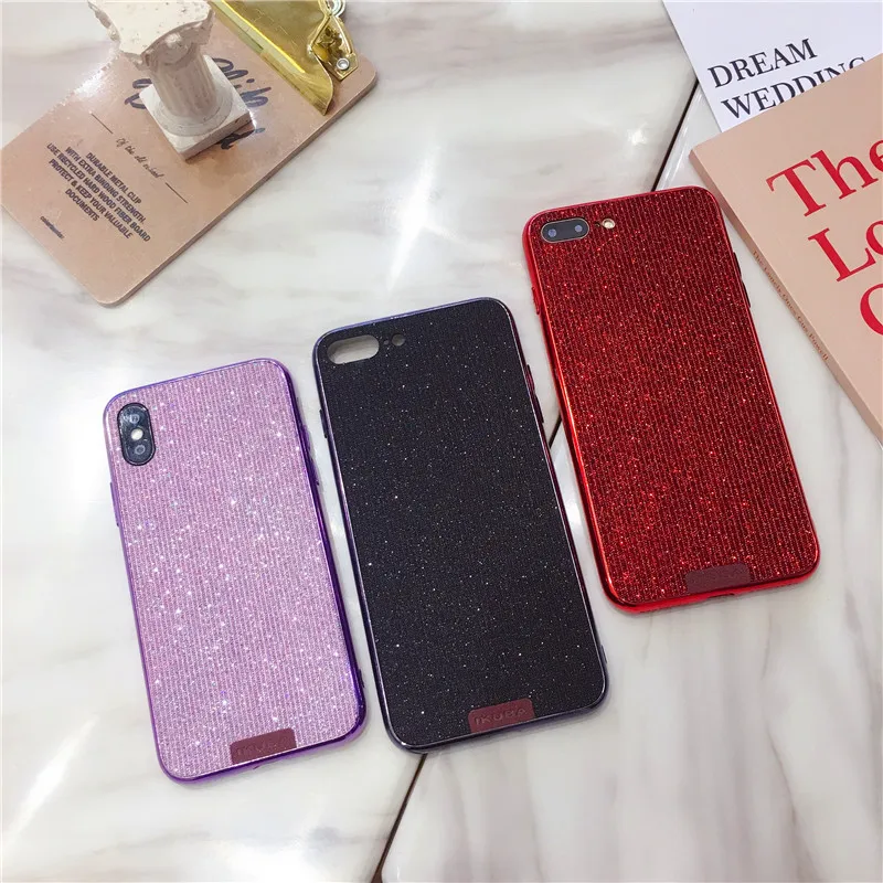 

3D Rhinestone Glitter Case for iphone XS MAX XR 10 X 7 8 Plus 6 6s Soft Silicone TPU Diamond Sexy Girl Protector Back Cover