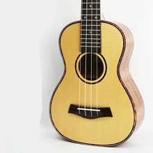 SevenAngel 23 inch ukulele Spruce Mahogany Acoustic Guitar 4 strings Electric ukelele with pickup EQ red
