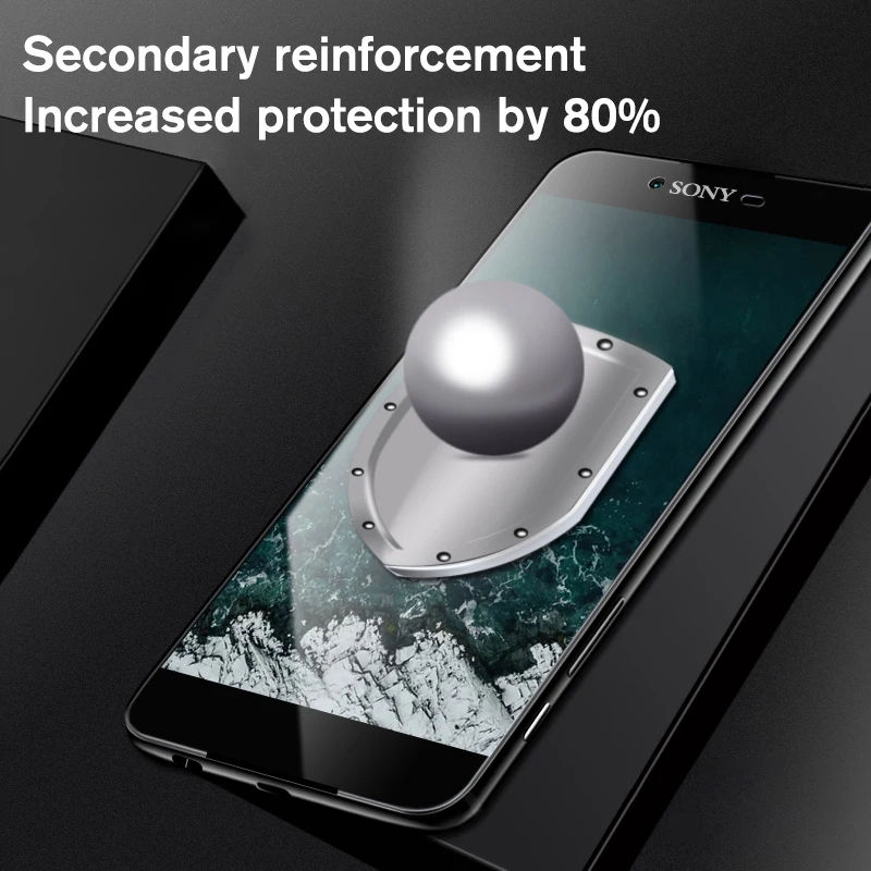 Изогнутое закаленное стекло Fintorp 6D для Sony Xperia XA XA1 XA2 Ultra plus XZ1 Compact XZP XZ Премиум