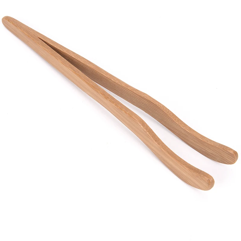 1PC Wooden Food Clips Toast Tongs Toaster Bacon Clamp Sugar Ice Tea Tong Salad Kitchen Clipping Tool