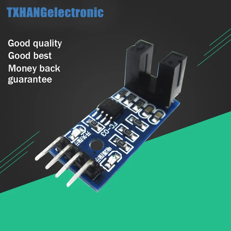 

Slot Type IR Optocoupler Speed Sensor Module LM393 for Arduino