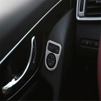 

WELKINRY car cover for Nissan Qashqai 2014 2015 2016 2017 ABS chrome side wing fender rearview mirror control swtich button trim